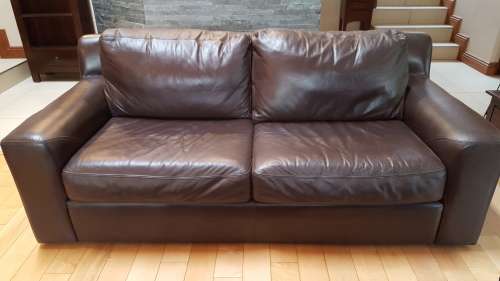 Coricraft Two Seater Leather Couch